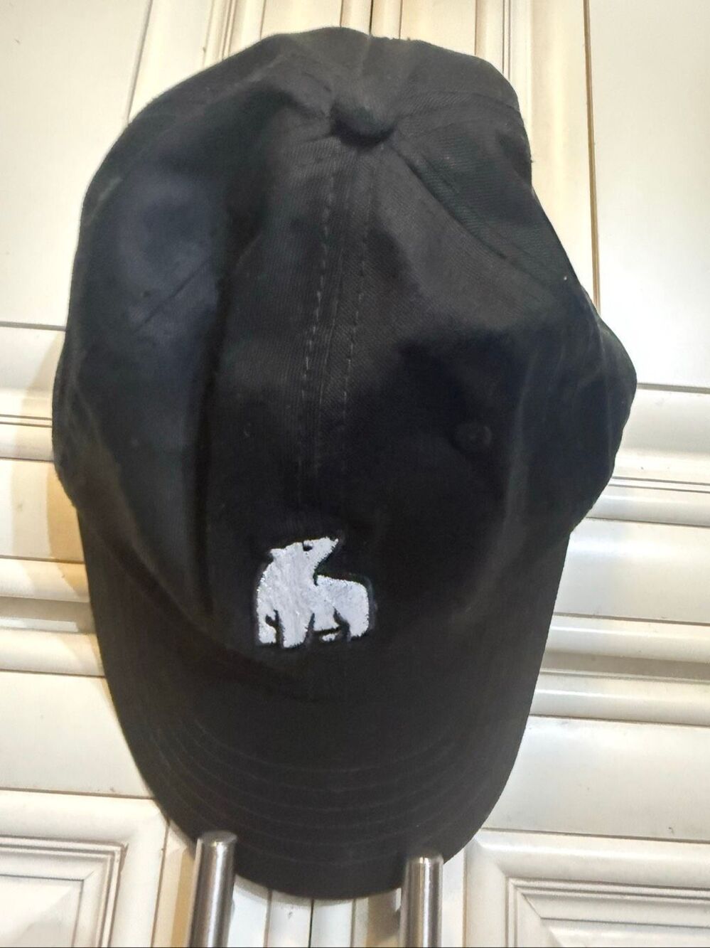 DALIX Unisex Embroidered Polar Bear Dad Hat Baseball Cap Black Medium
